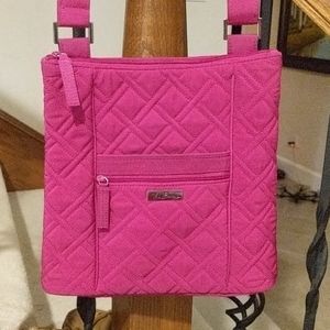 Pink Vera Bradley crossbody purse